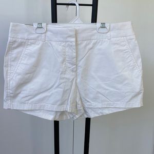 NWT J.Crew white chino 3” shorts size 6